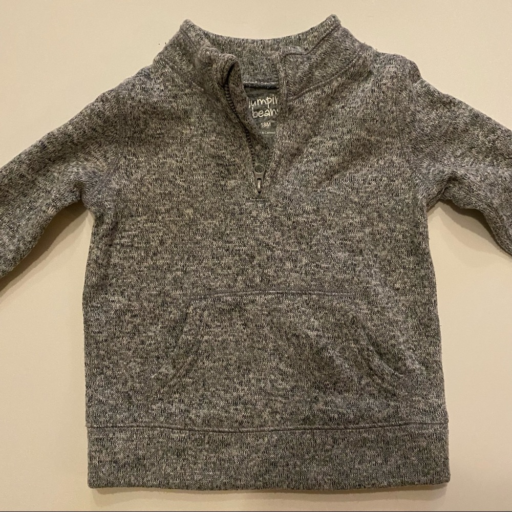 Boys sweater/jacket 3/4 zip